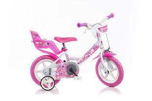 Tyttöjen pyörä Dino Bikes Little Heart 12" (124RLN-05LH) hinta ja tiedot | Dino Bikes Pyörät, potkulaudat, rullaluistimet ja skeittilaudat | hobbyhall.fi