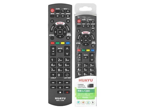 HQ LXH1268 TV remote control Panasonic LCD Black hinta ja tiedot | TV-lisätarvikkeet | hobbyhall.fi