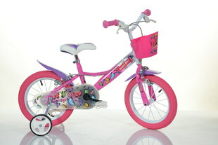 Lasten pyörä Bimbo Bike 14 "Girl Butterfly, pinkki hinta ja tiedot | Polkupyörät | hobbyhall.fi