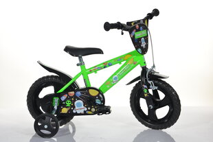 Lasten pyörä Bimbo Bike 12" Boy Cosmos, vihreä hinta ja tiedot | Polkupyörät | hobbyhall.fi