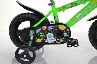 Lasten pyörä Bimbo Bike 12" Boy Cosmos, vihreä hinta ja tiedot | Polkupyörät | hobbyhall.fi