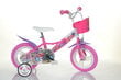 Lasten pyörä Bimbo Bike 12 "Girl Butterfly, pinkki hinta ja tiedot | Polkupyörät | hobbyhall.fi