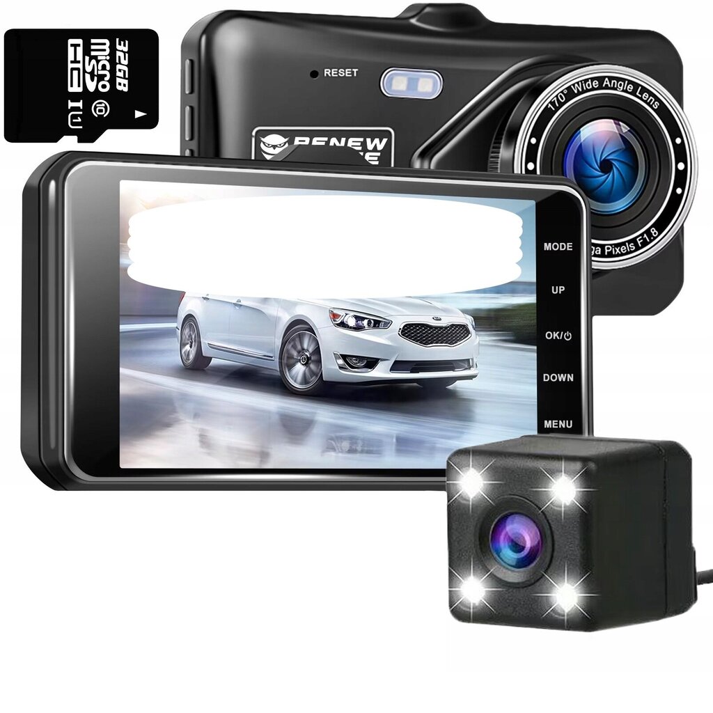 Autovideonauhuri HD-peruutuskameralla hinta ja tiedot | Autokamerat | hobbyhall.fi