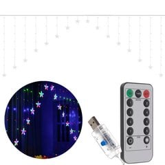 Lamppusarja verhot 136LED USB - RGB hinta ja tiedot | Jouluvalot | hobbyhall.fi