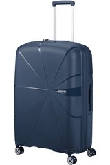 American Tourister keskikokoinen matkalaukku Starvibe Spinner Navy M 67 cm, sininen hinta ja tiedot | Matkalaukut ja matkakassit | hobbyhall.fi
