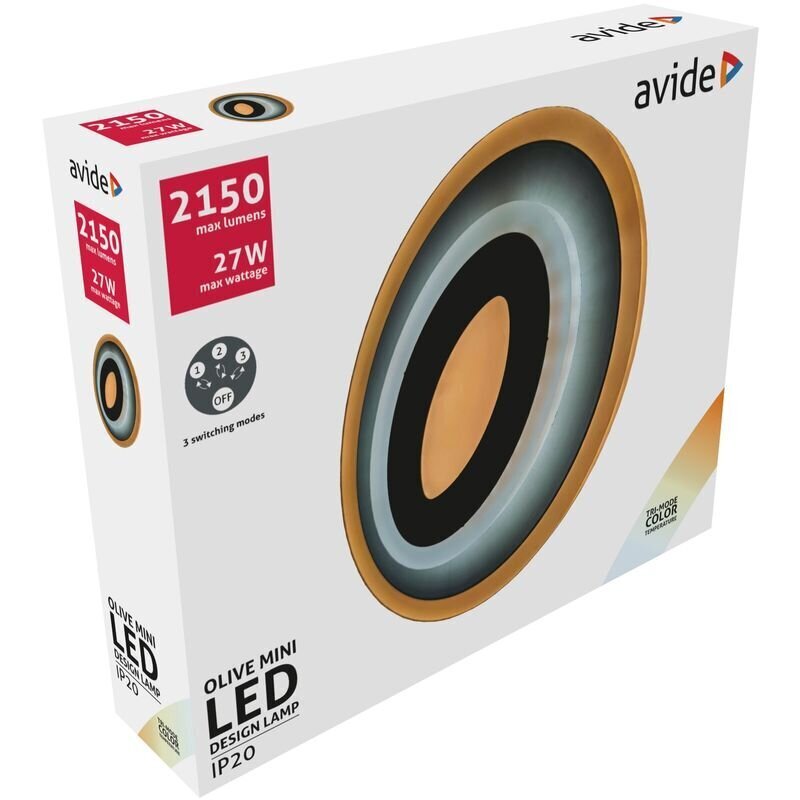 LED-kattovalaisin AVIDE Olive mini 27W hinta ja tiedot | Kattovalaisimet | hobbyhall.fi