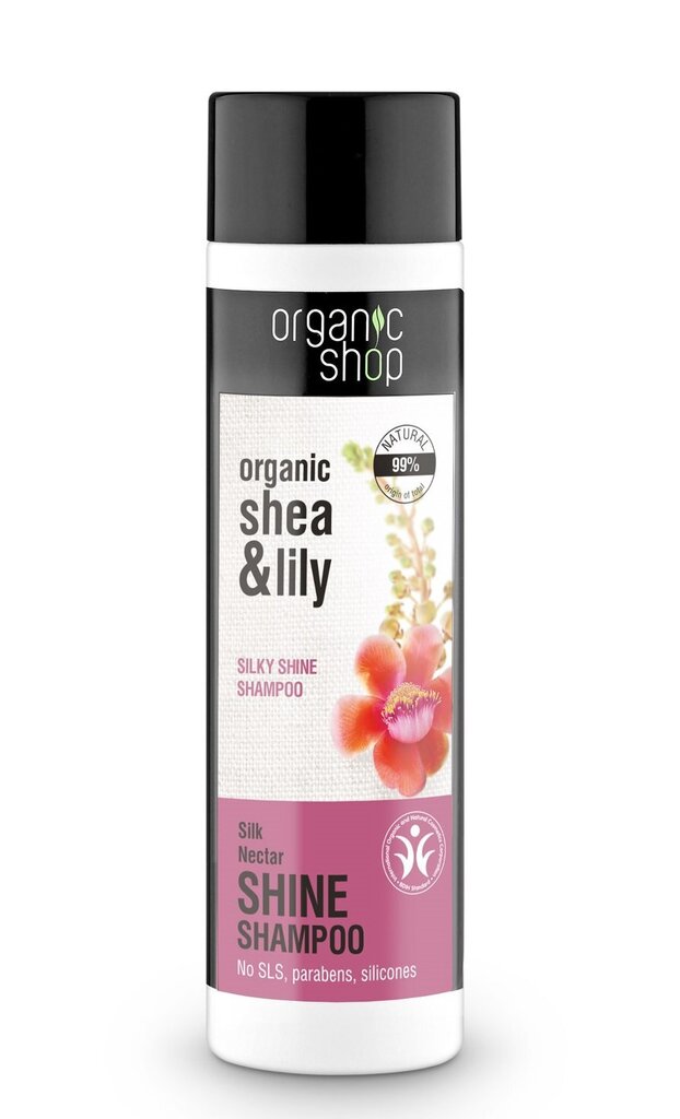 Shampoo Organic Shop Shine, 280 ml hinta ja tiedot | Shampoot | hobbyhall.fi