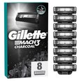 Gillette Mach3 Charcoal Vaihtoterät parranajokoneeseen 8 kpl