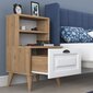 Yöpöytä, Asir, 45x75x40 cm, beige/valkoinen hinta ja tiedot | Yöpöydät | hobbyhall.fi