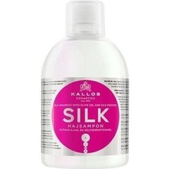 Shampoo kuiville herkille hiuksille KALLOS Silk 1000ml hinta ja tiedot | Shampoot | hobbyhall.fi