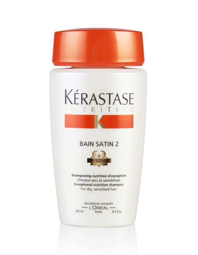 Kosteuttava shampoo kuiville hiuksille Kerastase Nutritive Bain Satin 2 Irisome, 250 ml hinta ja tiedot | Shampoot | hobbyhall.fi