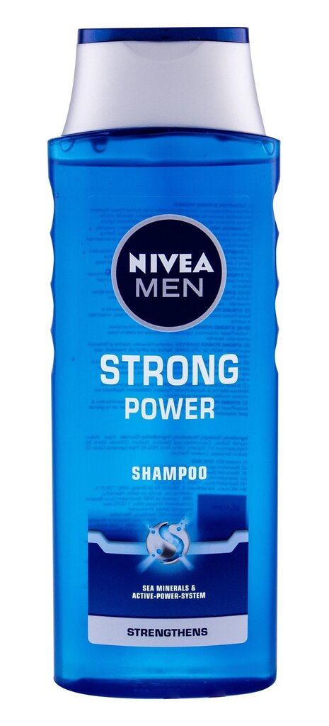 Nivea Men Strong Power shampoo mihelle 400 ml hinta ja tiedot | Shampoot | hobbyhall.fi