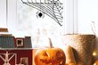 Ikkunatarra Halloween hämähäkinverkko kulma kammottava hämähäkinverkko koriste - 40 x 27 cm hinta ja tiedot | Sisustustarrat | hobbyhall.fi