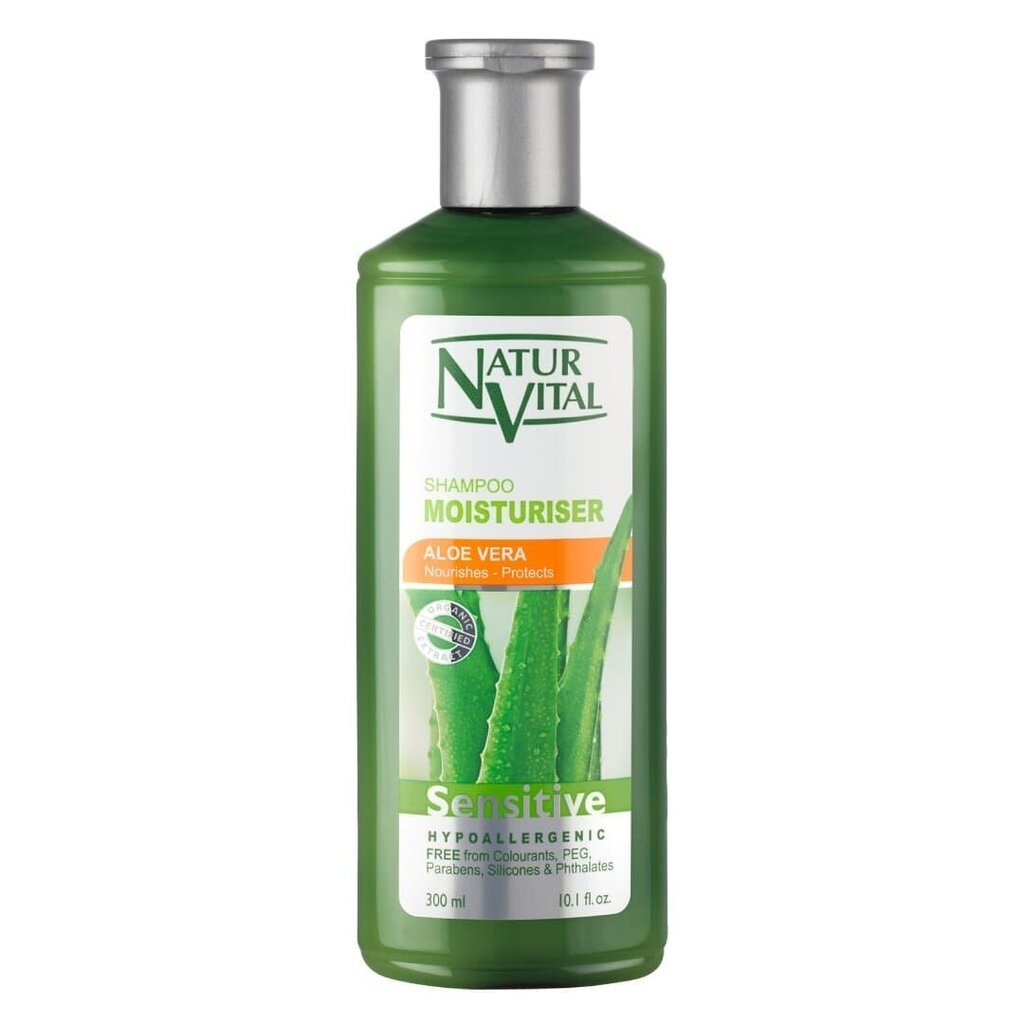 Kosteuttava shampoo Natur Vital Sensitive 300 ml hinta ja tiedot | Shampoot | hobbyhall.fi