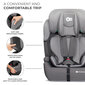 Turvaistuin Kinderkraft Comfort Up i-Size, 9-36 kg, harmaa hinta ja tiedot | Turvaistuimet | hobbyhall.fi