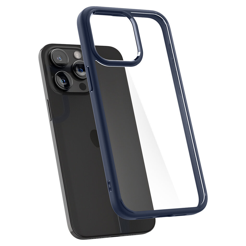 Spigen Ultra Hybrid, navy blue, iPhone 15 Pro hinta ja tiedot | Puhelimen kuoret ja kotelot | hobbyhall.fi