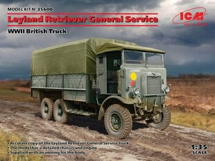 ICM - Leyland Retriever General Service WWII British Truck, 1/35, 35600 hinta ja tiedot | LEGOT ja rakennuslelut | hobbyhall.fi