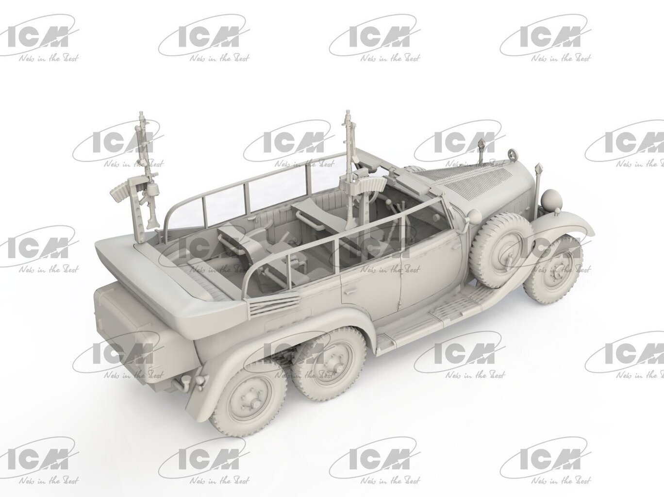 ICM pienoismallisarja - ICM - Type G4 Partisanenwagen with MG 34 hinta ja tiedot | LEGOT ja rakennuslelut | hobbyhall.fi