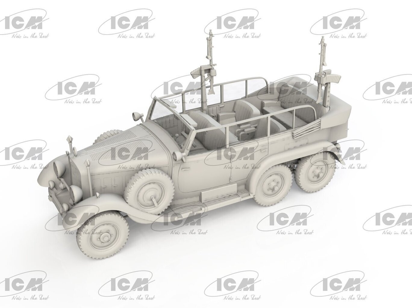 ICM pienoismallisarja - ICM - Type G4 Partisanenwagen with MG 34 hinta ja tiedot | LEGOT ja rakennuslelut | hobbyhall.fi