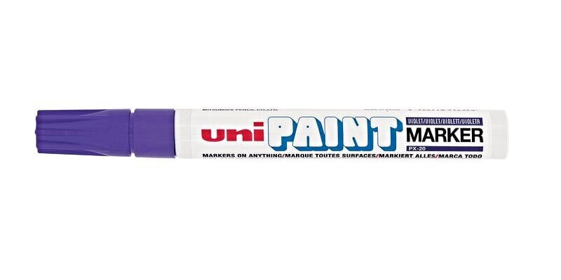 Uni PX-20, öljypohjainen merkkauskynä, 2,2-2,8 mm, pyöreä kärki, violetti hinta ja tiedot | Kirjoitusvälineet | hobbyhall.fi