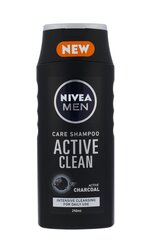 Nivea Men Active Clean shampoo miehille 250 ml hinta ja tiedot | Nivea Hiustenhoitotuotteet | hobbyhall.fi