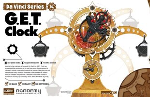 Liimattava pienoismalli Academy 18185 GET Clock Leonardo Da Vinci hinta ja tiedot | Koottavat pienoismallit | hobbyhall.fi