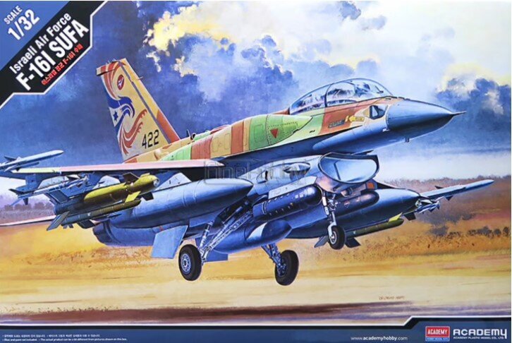 Liimattava pienoismalli Academy 12105 F-16I SUFA 1/32 hinta ja tiedot | Koottavat pienoismallit | hobbyhall.fi