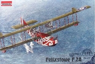 Liimattava pienoismalli Roden 019 Felixstowe F.2A (early) 1/72 hinta ja tiedot | Koottavat pienoismallit | hobbyhall.fi