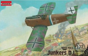 Liimattava pienoismalli Roden 036 Junkers DI late 1/72 hinta ja tiedot | Koottavat pienoismallit | hobbyhall.fi