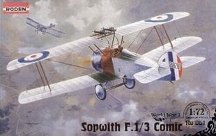 Liimattava pienoismalli Roden 051 Sopwith Comic 1/72 hinta ja tiedot | Koottavat pienoismallit | hobbyhall.fi