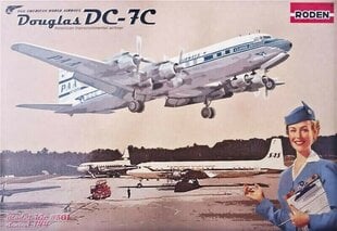 Liimattava pienoismalli Roden 301 DC-7C Pan American World Airways PAA 1/144 hinta ja tiedot | Koottavat pienoismallit | hobbyhall.fi