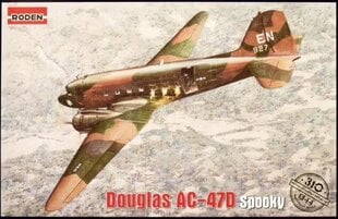 Liimattava pienoismalli Roden 310 Douglas AC-47D Spooky 1/144 hinta ja tiedot | Koottavat pienoismallit | hobbyhall.fi