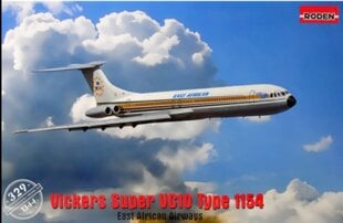 Liimattava pienoismalli Roden 329 Vickers Super VC10 Type 1154 1/144 hinta ja tiedot | Koottavat pienoismallit | hobbyhall.fi