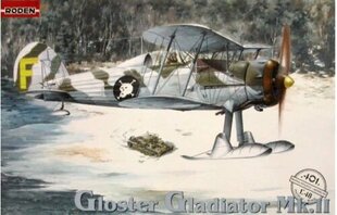 Liimattava pienoismalli Roden 401 Gloster Gladiator Mk.II 1/48 hinta ja tiedot | Koottavat pienoismallit | hobbyhall.fi