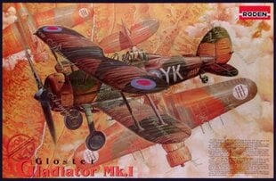 Liimattava pienoismalli ICM 408 Gloster Gladiator Mk.I 1/48 hinta ja tiedot | Koottavat pienoismallit | hobbyhall.fi