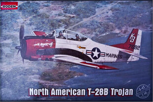 Liimattava pienoismalli Roden 441 North American T-28B Trojan 1/48 hinta ja tiedot | Koottavat pienoismallit | hobbyhall.fi