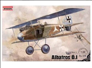 Liimattava pienoismalli Roden 614 Albatros DI 1/32 hinta ja tiedot | Koottavat pienoismallit | hobbyhall.fi