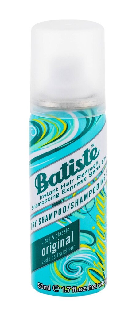 Kuivashampoo Batiste Original 50 ml hinta ja tiedot | Shampoot | hobbyhall.fi
