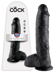 Phallus-simulaattori King Cock, musta, 27 cm hinta ja tiedot | Dildot | hobbyhall.fi