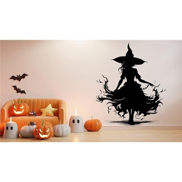 Siluetti seinätarra Halloween - 160 x 160 cm hinta ja tiedot | Sisustustarrat | hobbyhall.fi