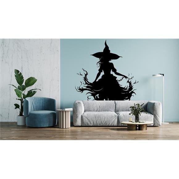 Siluetti seinätarra Halloween - 160 x 160 cm hinta ja tiedot | Sisustustarrat | hobbyhall.fi