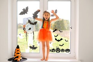 Ikkunatarrat Halloween kurpitsat lepakot koti lasi koriste hinta ja tiedot | Sisustustarrat | hobbyhall.fi