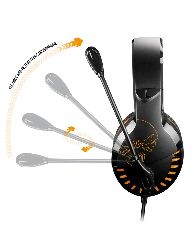 Spirit Of Gamer PRO-H3 Black Orange hinta ja tiedot | Kuulokkeet | hobbyhall.fi