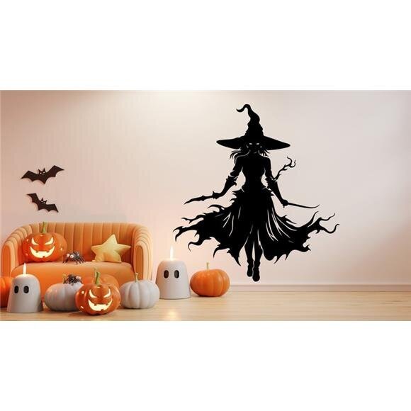 Tarra soturi noita Halloween ikkuna noitavainen ovi koriste - 160 x 160 cm hinta ja tiedot | Sisustustarrat | hobbyhall.fi