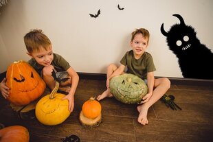 Ikkunataide Halloween hirviö varjo pelottava ovi koriste - 80 x 80 cm hinta ja tiedot | Sisustustarrat | hobbyhall.fi