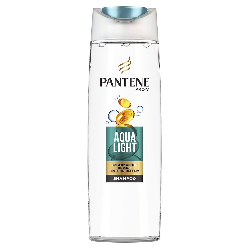 Shampoo rasvaisille hiuksille Pantene Fine Aqua Light 400 ml hinta ja tiedot | Shampoot | hobbyhall.fi