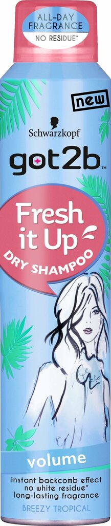 Kuivashampoo Got2B Fresh It Up Volume, 200 ml hinta ja tiedot | Shampoot | hobbyhall.fi