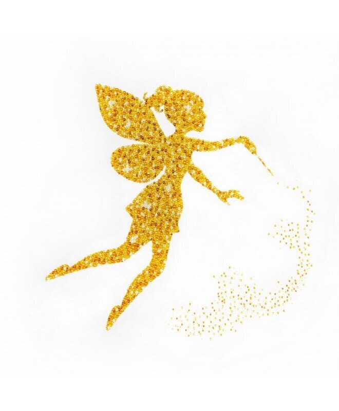 Helmikirjontasarja MiniArt Crafts Golden Fairy hinta ja tiedot | Kirjontatarvikkeet | hobbyhall.fi