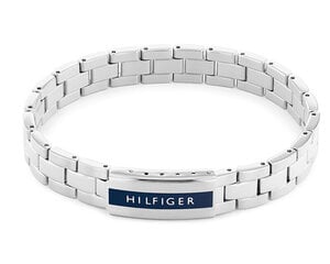 Tommy Hilfiger Iconic Stripes miesten teräsrannekoru 2790485 sTH1345 hinta ja tiedot | Miesten korut | hobbyhall.fi