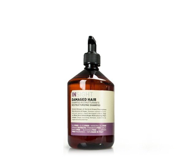 Insight Damaged Hair Restructurizing Shampoo vaurioituneille hiuksille, 400 ml hinta ja tiedot | Shampoot | hobbyhall.fi